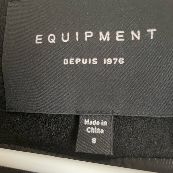 Equipment black cropped wool blazer size 8 - Picture 4 of 5